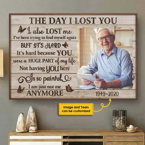 The Day I Lost You - Personalized Horizontal Poster