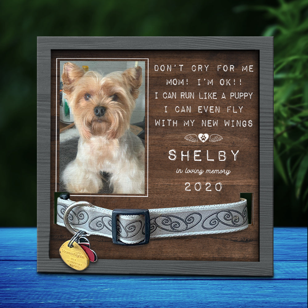 I'm Right Here Inside Your Heart - Upload Image, Personalized Memorial Pet Loss Sign (9x9 inches)