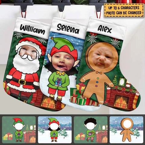Have A Fun Christmas - Christmas Characters - Personalized Christmas Stocking