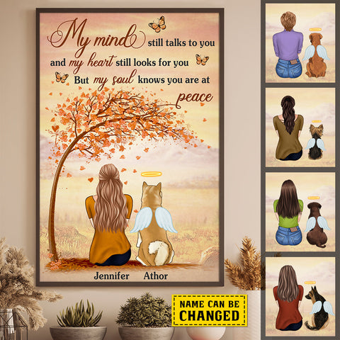 My Heart Still Looks For You - But My Soul Knows You Are At Peace - Personalized Vertical Poster