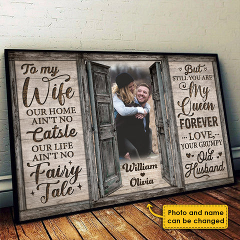 Still You Are My Queen Forever - Personalized Horizontal Poster For Couple