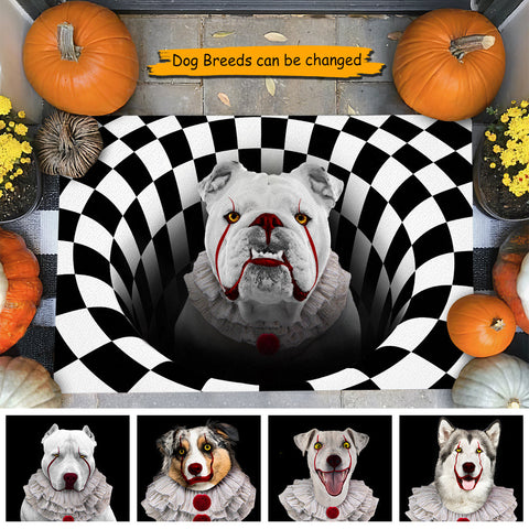 Halloween Scary Dog - Gift For Dog Lovers, Personalized Decorative Mat