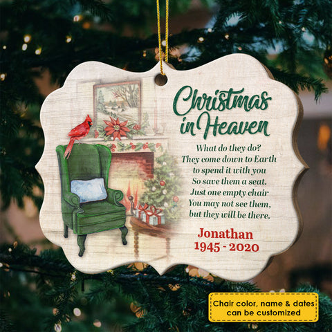 Christmas In Heaven - Personalized Shaped Ornament
