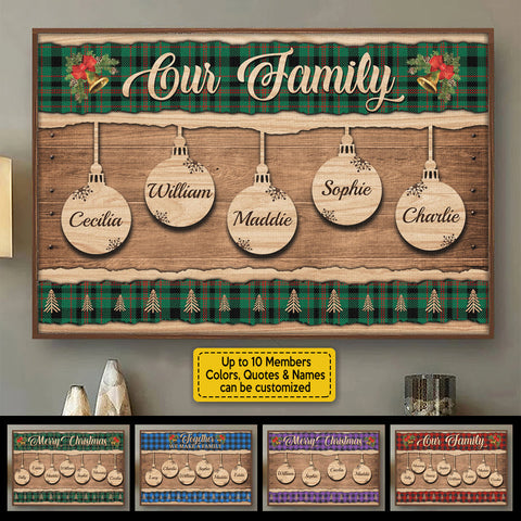 Together - We Make A Family - Personalized Horizontal Poster