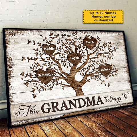 This Grammy Belongs To - Personalized Horizontal Poster