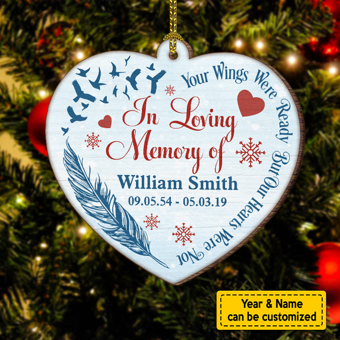 Your Wings Were Ready - Personalized Shaped Ornament
