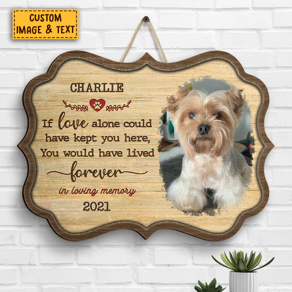 You Were My Favorite Hello And My Hardest Goodbye - Upload Image, Personalized Shaped Wood Sign