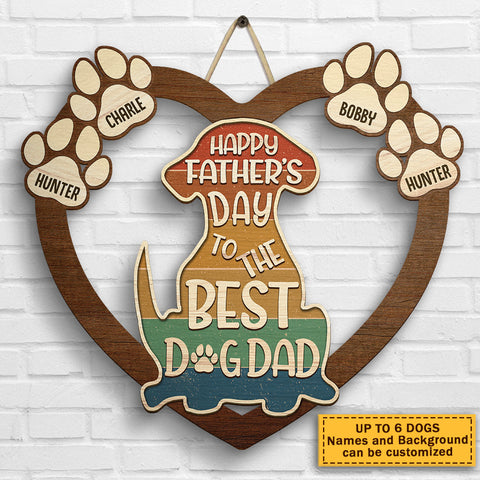 To My Amazing Daddy - Personalized Shaped Wood Sign - Gift For Dad, Gift For Father's Day