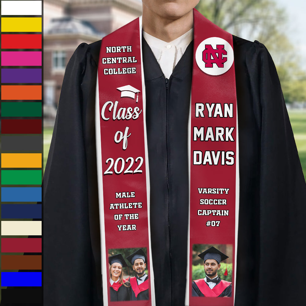 Congratulations Graduates Class of 2022, Best Gift For Graduation's Day - Upload Image - Personalized Graduation Stole