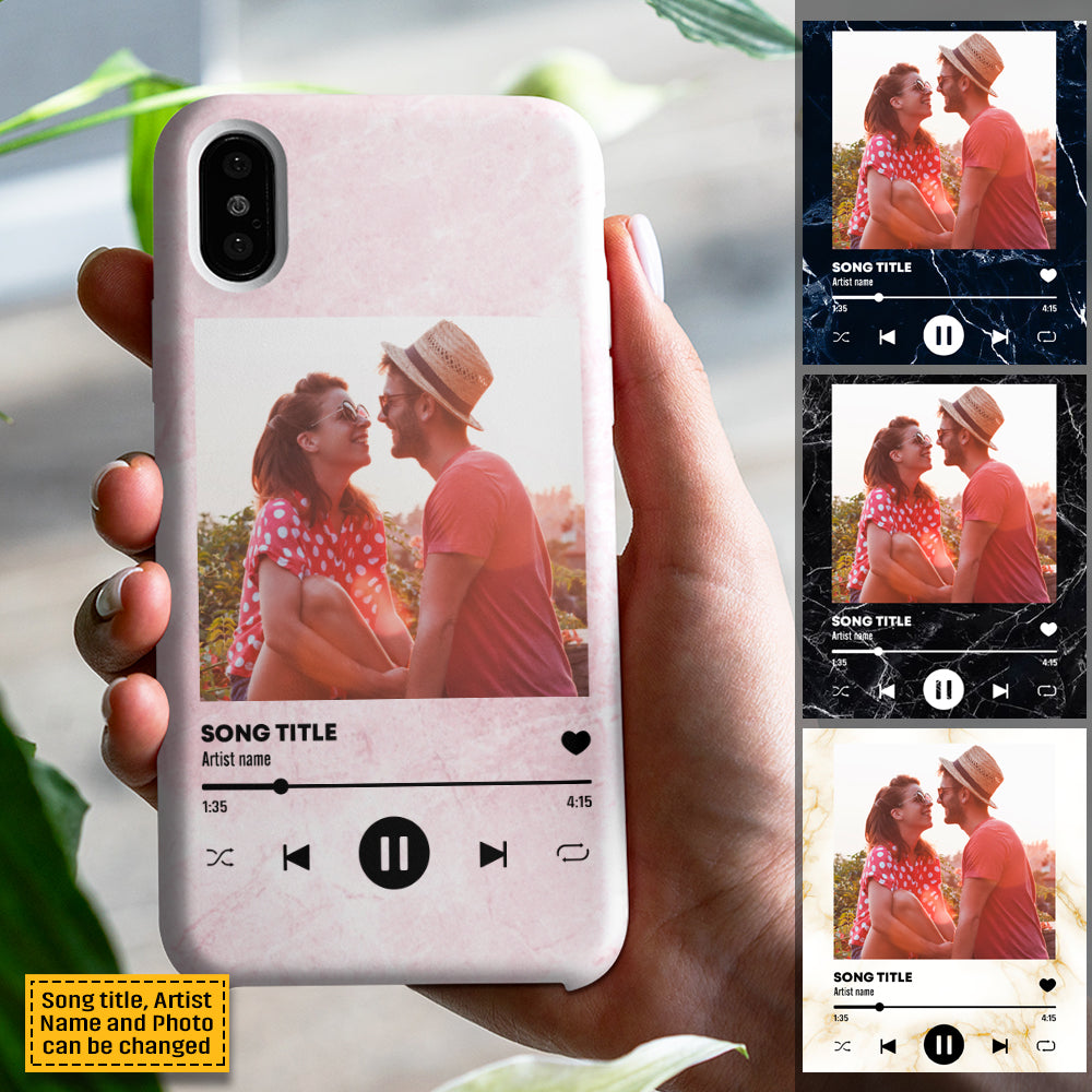 Custom Photo Love Songs - Upload Image, Gift For Couples, Husband Wife - Personalized Phone Case