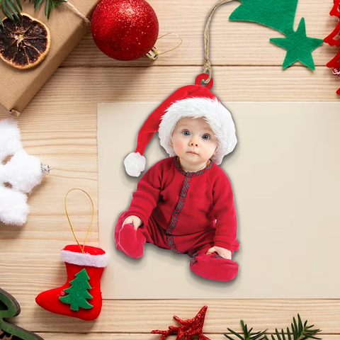 Personalized Photo Ornament - Gift For Baby - Customized Your Photo Ornament - Baby First Christmas Ornament | kid