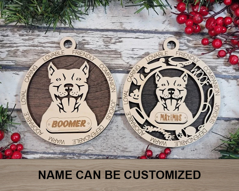 Pit Bull - The Adorable Dog Ornaments - Gift for Dog Lovers