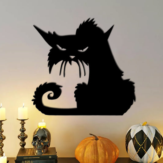 Angry Cat Halloween Decor - Fall Decor