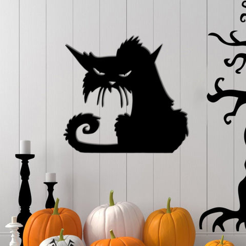 Angry Cat Halloween Decor - Fall Decor