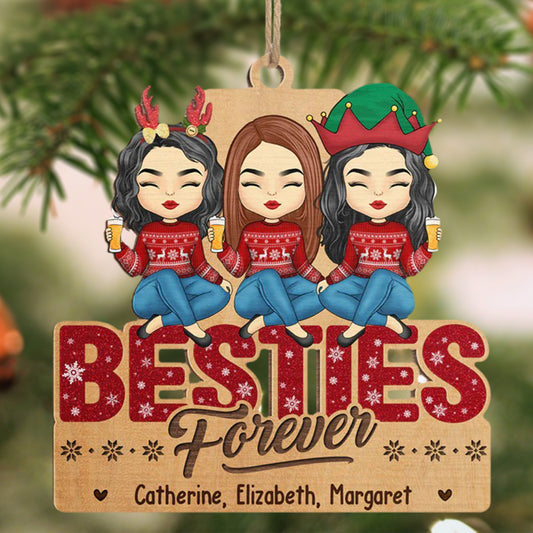 Personalized Bestie Forever Ornament