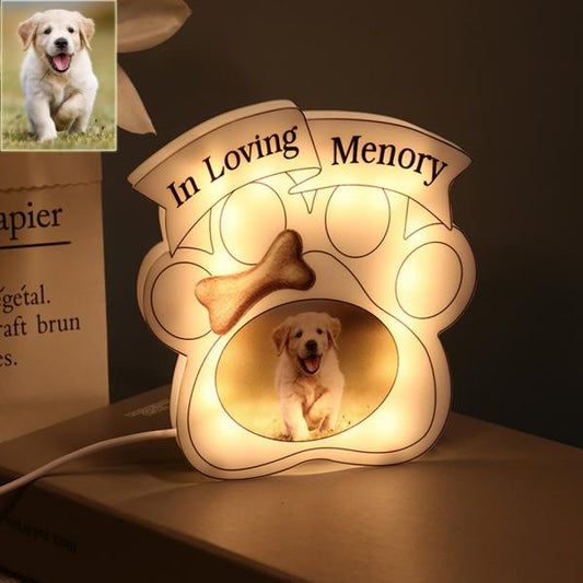 Personalized Pet Paw Print Lamp