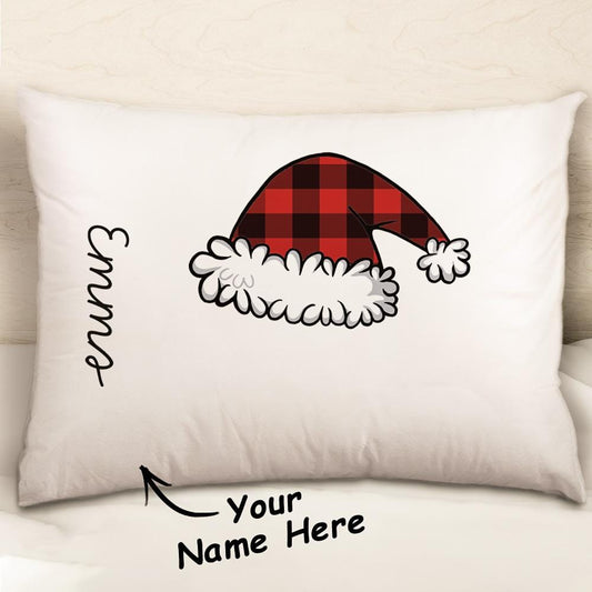 Custom Christmas Pillow Cases Santa Hat Christmas Bedding Christmas Gifts