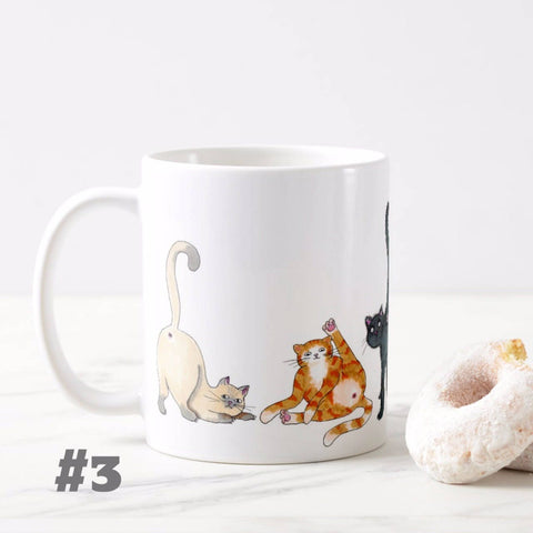 Fluffy Cat Butt Mug - Funny Cat Mug