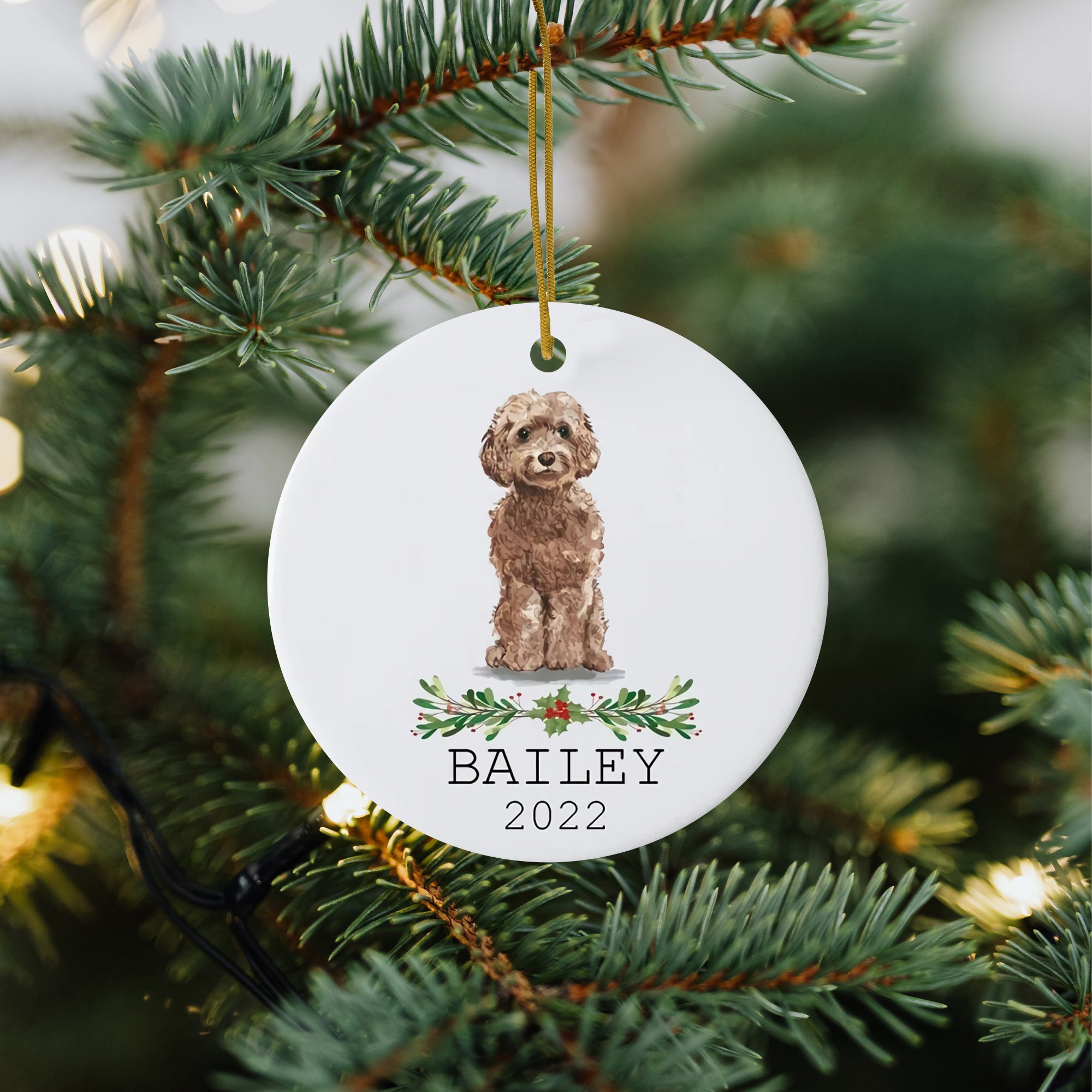 Personalized Pet Ornament - Cockapoo Ornament Pet Lover Gift