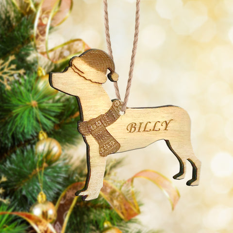 Custom Christmas Dog Decoration - Xmas Gift Idea For Dog Lover