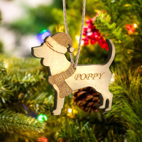 Custom Christmas Dog Decoration - Xmas Gift Idea For Dog Lover