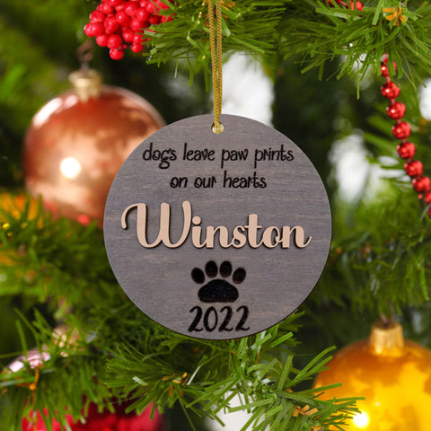 Custom Dog Memorial Ornament - Pet Gift For Dogs