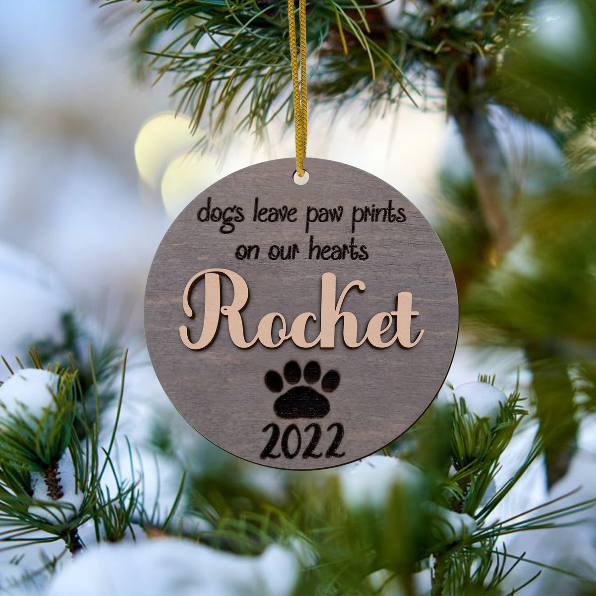 Custom Dog Memorial Ornament - Pet Gift For Dogs