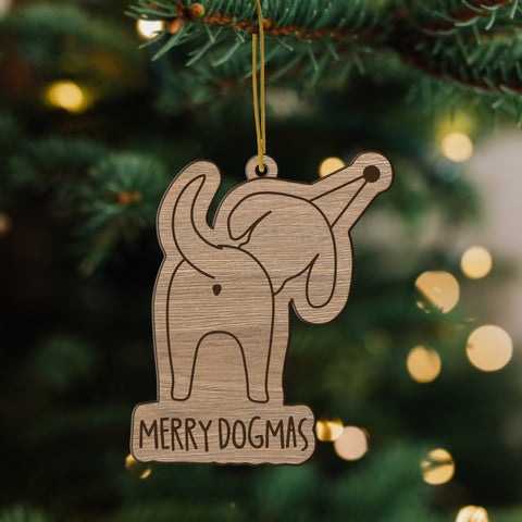 Merry Dogmas Ornament - Christmas Tree Bauble, 2022 Gifts