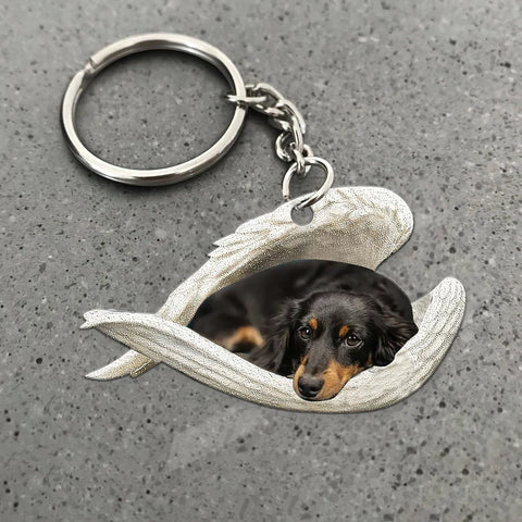 Dog Breed Sleeping Angel Wing - Memorial Dog Lover Rear View Mirror Car Accessories
