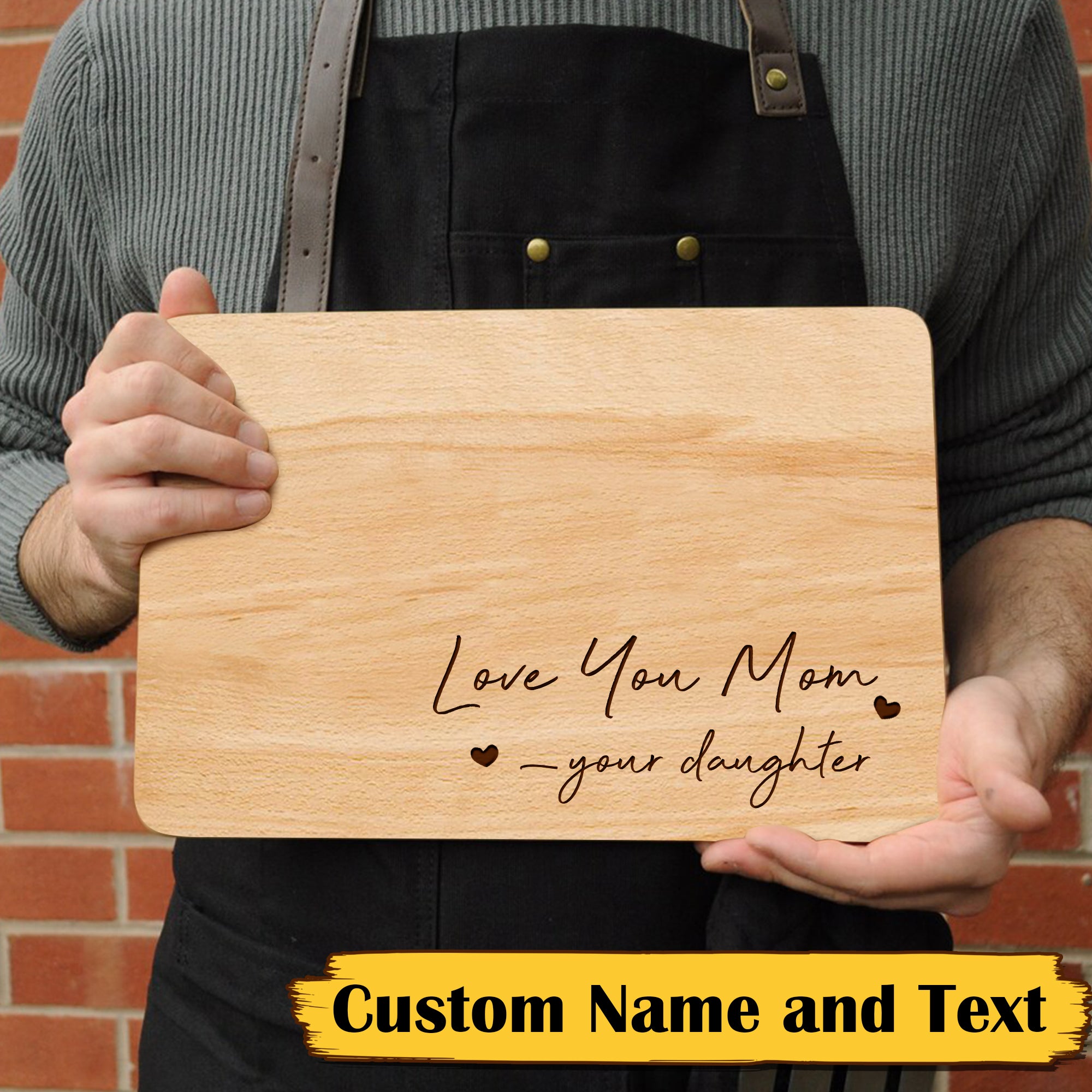 Personalized Cutting Board, Gift for Mom