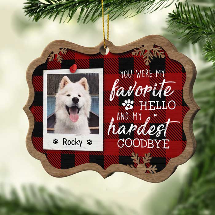You Left Your Paw Prints On Our Hearts Forever - Personalized Shaped Ornament