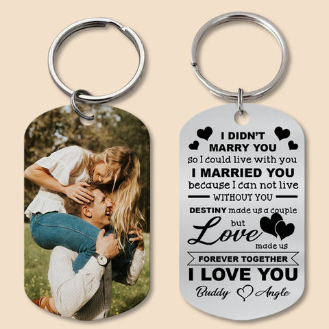 Personalized Forever Together I Love You Keychain - Best Gift for Valentine's Day