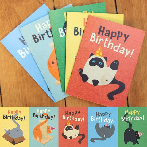 Cat Butt Scratch & Sniff Birthday Card - Funny Greeting Card