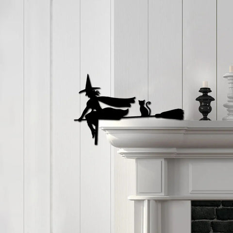 Witch Halloween Door Corner Sign - Fall Decor