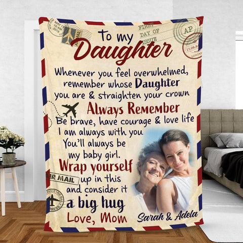 A Letter To My Daughter - Blanket - Loving Gift For Daughter, Baby Girl