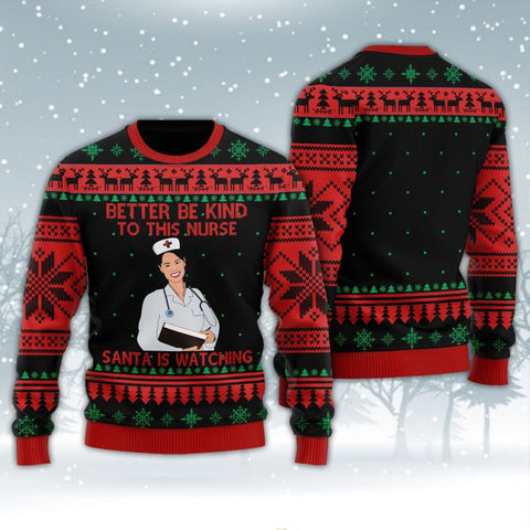 Be good with this nurse Ugly Sweater - TG1021HN