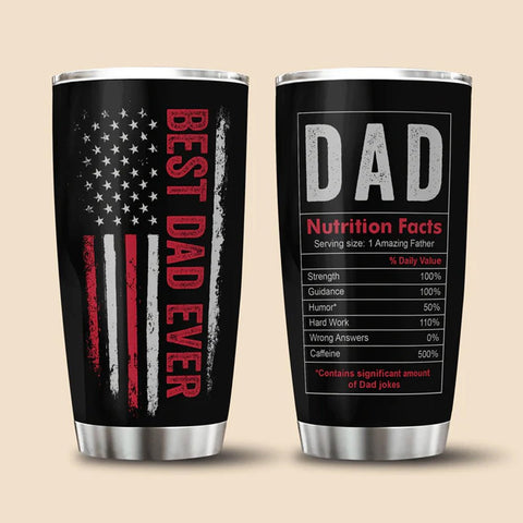 Best Dad Ever - Personalized Tumbler - Best Gift For Father