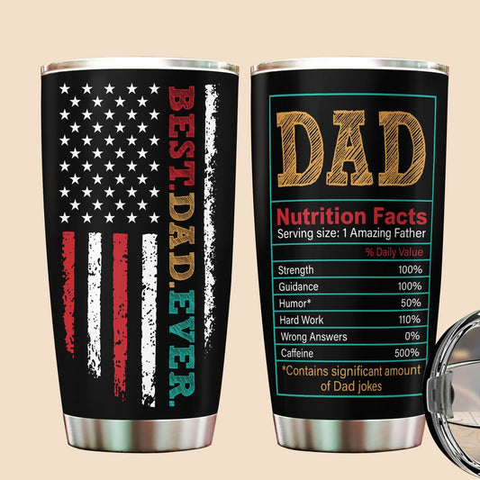 Best Dad Ever Tumbler - Best Gift For Father, Grandpa