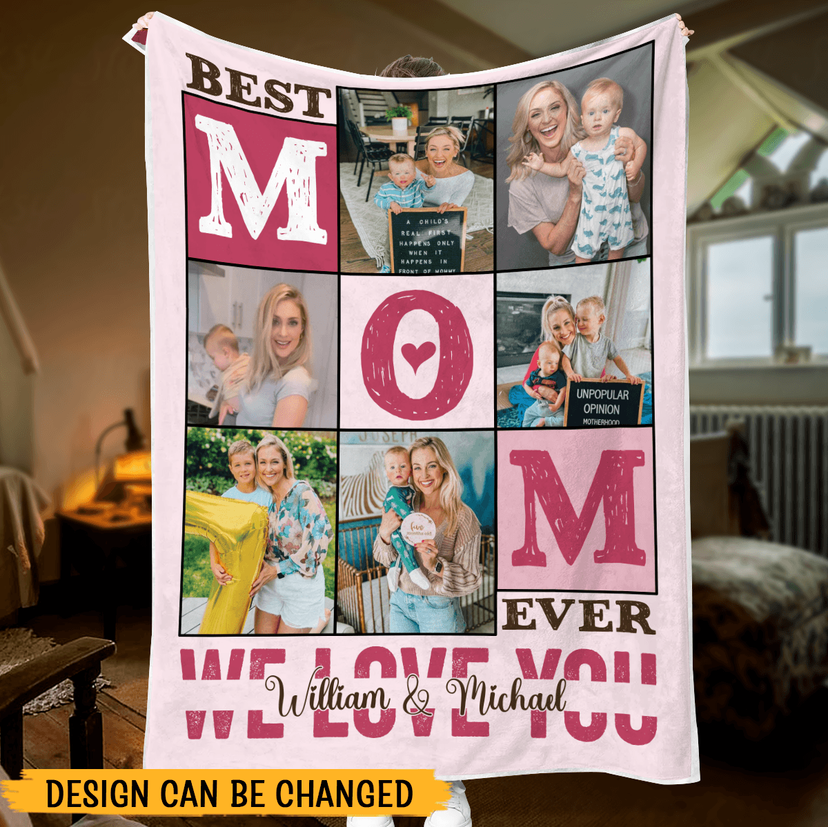 Best Mom Ever - Personalized Blanket - Best Gift For Mother