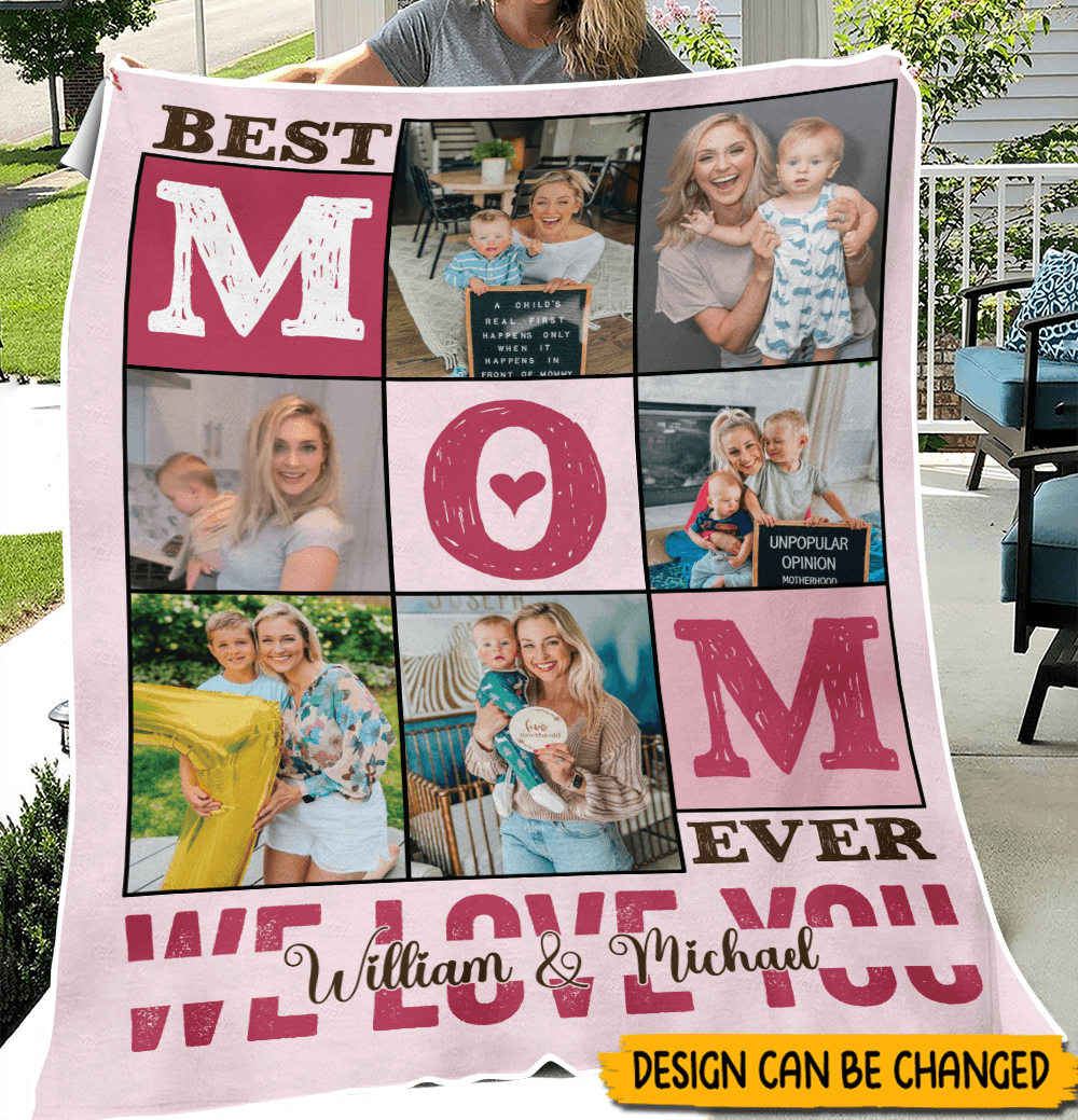 Best Mom Ever - Personalized Blanket - Best Gift For Mother