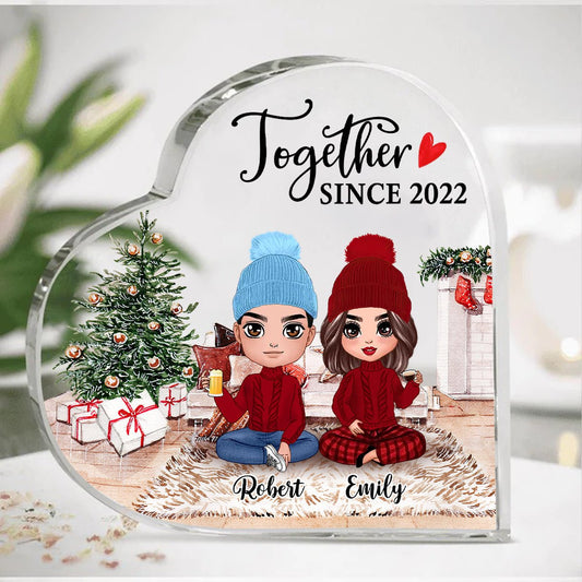 Couple Together Since Anniversary Heart Acrylic Plaque - TG1022QA