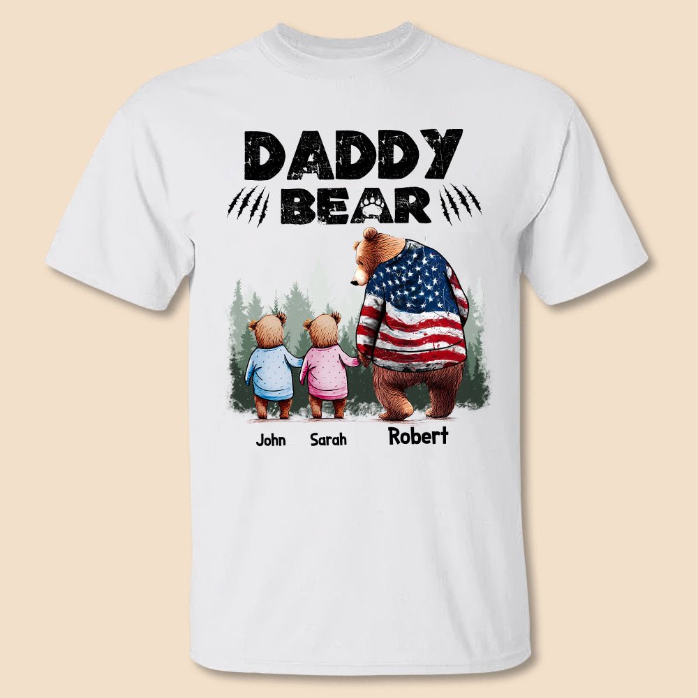 Daddy Bear - Personalized T-Shirt/ Hoodie - Best Gift For Father