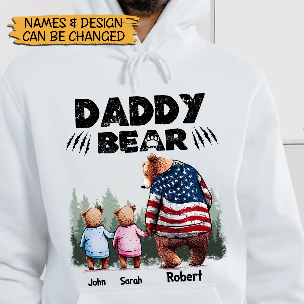 Daddy Bear - Personalized T-Shirt/ Hoodie - Best Gift For Father