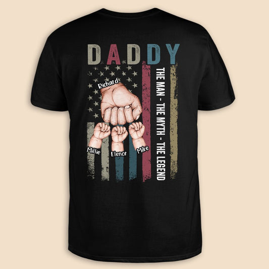Daddy/ Grandpa - The Man, The Myth, The Legend - Personalized T-Shirt/ Hoodie - Best Gift For Father, Grandpa