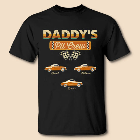 Daddy Pit Crew - Personalized T-Shirt/ Hoodie - Best Gift For Father