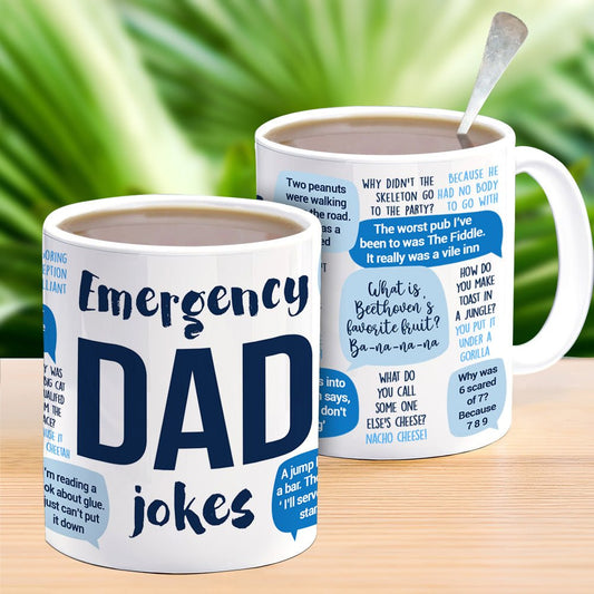 Emergency Dad Jokes Mug - Best Gift For Dad