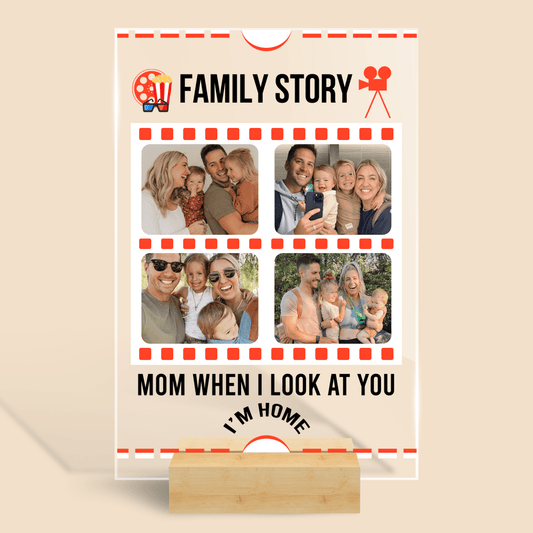 Family Story - Personalized Acrylic Plaque - Best Gift For Family, Mother