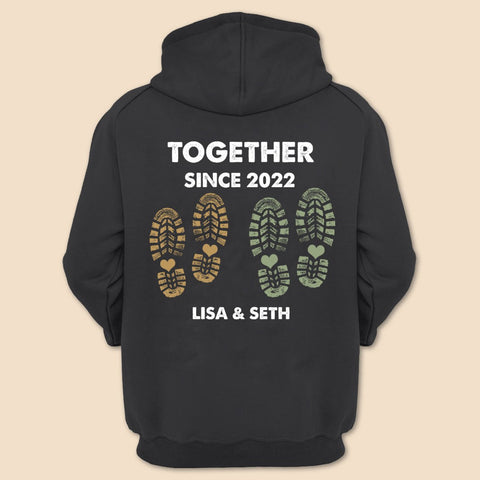 Foot - Together Since - Personalized T-Shirt/ Hoodie - Best Gift For Couple