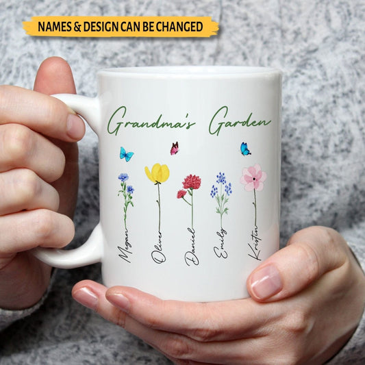 Grandma's Garden - Personalized Mug - Best Gift For Mother, Grandma