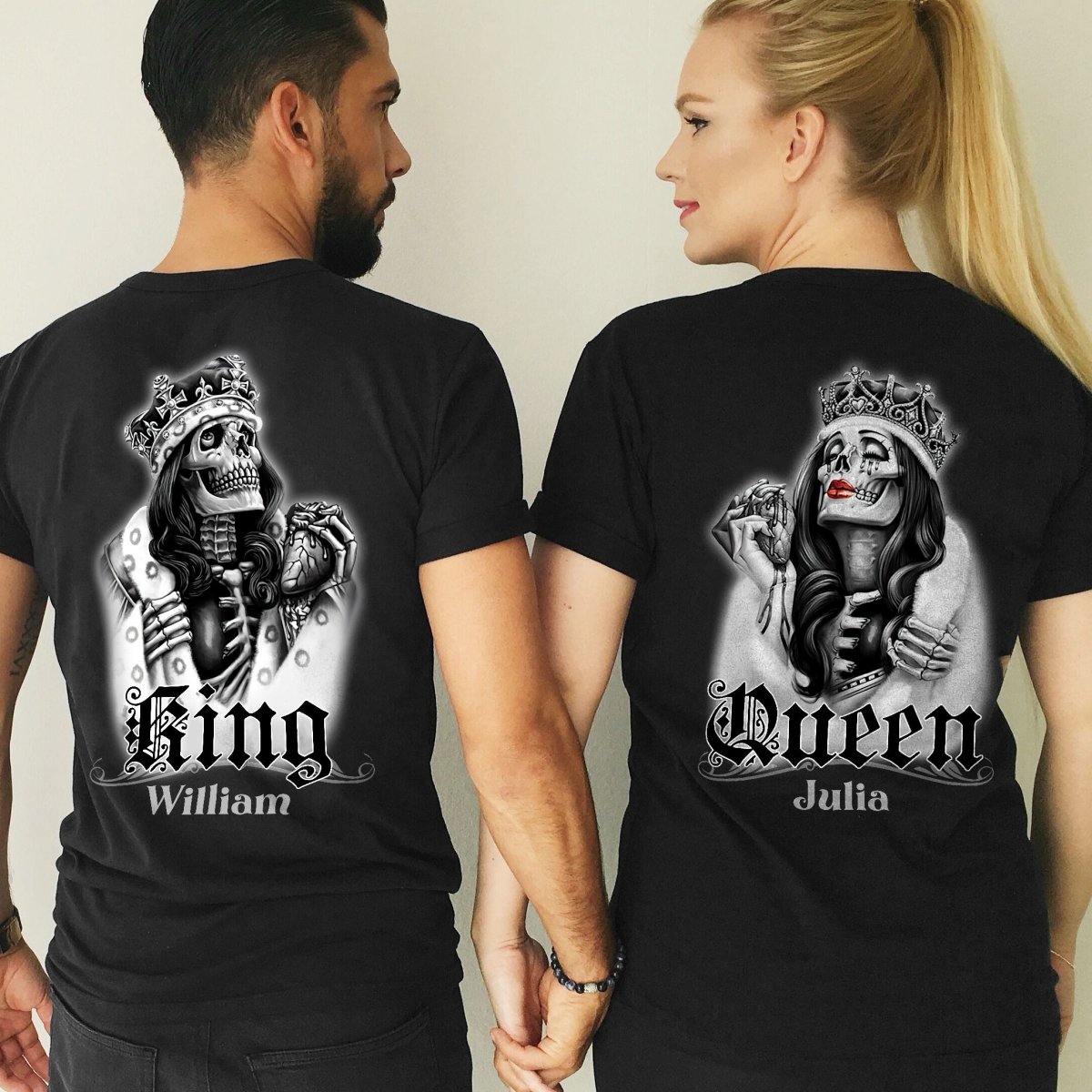 Her King and His Queen Combo T-Shirt/Hoodie - Best Gift for Couple